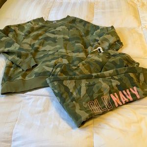 Old navy jogging pant set.